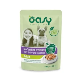 Oasy Dog Straccetti Busta Tacchino/Verdura 100g