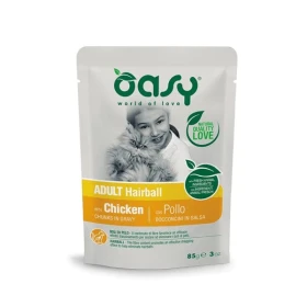 Oasy Hairball Gatto Bocconcini in Salsa con Pollo 85 g