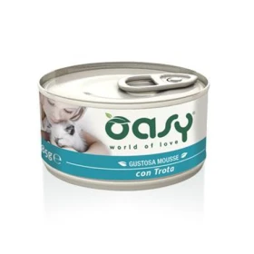 Oasy Mousse per gatti con trota 85 g
