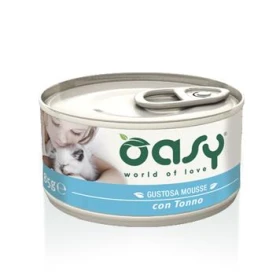 Oasy Wet Cat CAPRICE - Gustosa Mousse gatti adulti con Tonno 85 gr