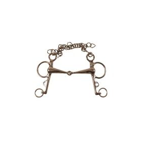 Pelham pieno in acciaio inox Umbria Equitazione - asta 7 cm