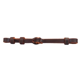 Platinum Pro Latigo Leather Bit Hobble - Hobble in cuoio Latigo per monta western - Unica Olio Scuro