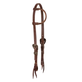 Platinum Pro Testiera Western 1 Orecchio Cowboy Culture - Unica Oliato