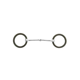 Pool's Filetto Western Torciglione in Acciaio Inox con Anelli Bruniti - 12,5 cm