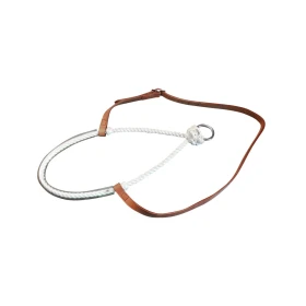 Pool's Noseband Rawhide con Anello - Marrone