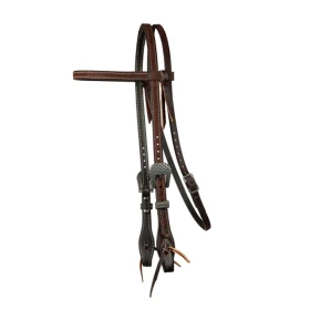 Professional's Choice Testiera in cuoio roughout 5/8 Chocolate - Unica Marrone
