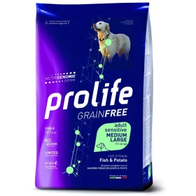 Prolife Grain Free Adult Medium/Large Pesce & Patate - 2,5/10 kg