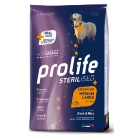 Prolife Sterilised Sensitive Anatra & Riso - Medium/Large 2,5/10 kg