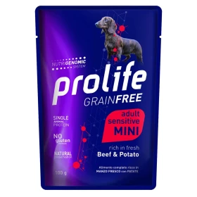 ProLife Dog Um Grain Free Bustine Mini Manzo/Patate 10 x 100g