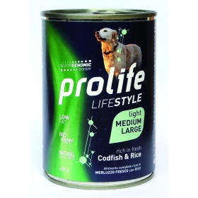 Prolife Dog Um Life Medium/Large Light Merluzzo 400g