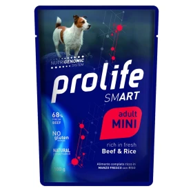 Prolife Dog UM Smart Buste Mini Manzo/Riso 10 x Gr 100