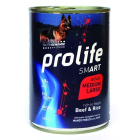 Prolife Dog UM Smart Medium/Large Manzo/Riso 400g