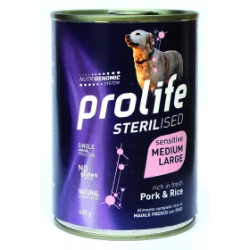 Prolife Dog Um Sterilized Medium/Large Maiale/Riso 400g