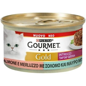 Purina Gourmet Gold Intrecci Salmone e Merluzzo 85 g