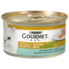 Purina Gourmet Gold Mousse Merluzzo e Carote 85 g