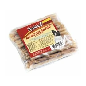 Record Best Bone 100 Rotolini Fini 13 cm per Cani