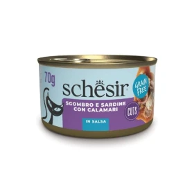 Schesir Cat Filetti di sgombro e sardine con calamari 70 g