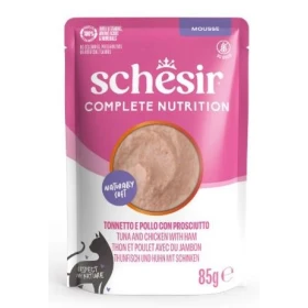 Schesir Cat Mousse Tonnetto/Pollo/Prosciutto - 12 x 85 g (Buste)