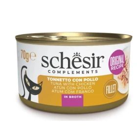 Schesir Tonnetto e Pollo in Brodo per Gatti 85 g