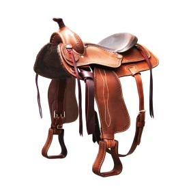 Sella Western Reiner Red Horns - seggio in cuoio
