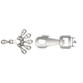 Set Moschettoni 3 Cromati - Per Cane