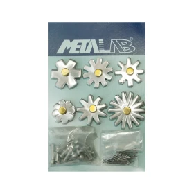 Set rotelle per speroni Metalab con rivetti Pool's - 6 coppie