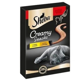 Sheba Creamy Snacks Pollo e Formaggio per Gatti 9 x 12 g