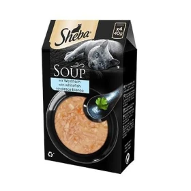 Sheba Soup Pesce Bianco 4 x 40 g