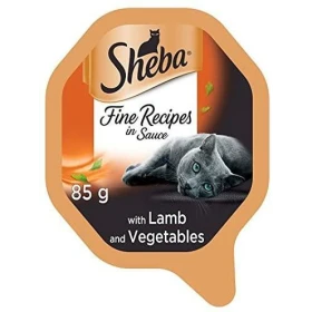 Sheba Vaschetta Creazioni Agnello e Verdure in Salsa 22 x 85 g
