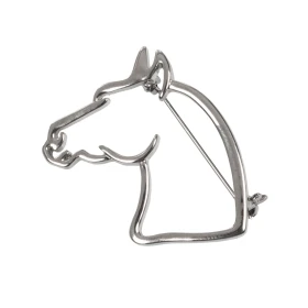 Spilla Testa di Cavallo Umbria Equitazione - Argento