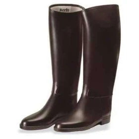 Stivale In Gomma Derby Per Monta Inglese - Taglia 34 - Colore Nero