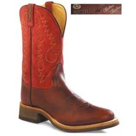 Stivali Western bicolore con punta tonda - Old West