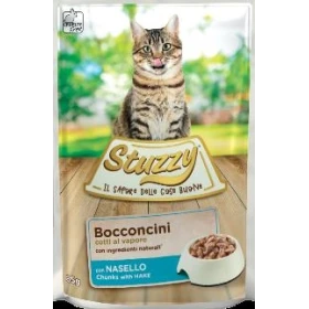 Stuzzy Bocconi al Nasello per Gatti 24 x 85 g