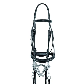 Supreme Briglia Dressage morso/filetto in cuoio nero