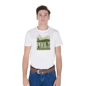 T-shirt uomo Pool's in cotone con stampa Yellowstone