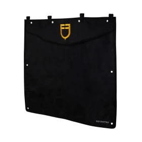 Tenda box corta con logo ricamato Equestro - Nero