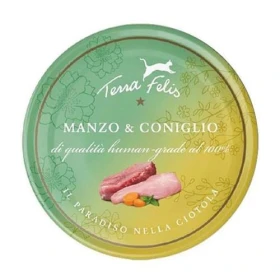 TERRA FELIS 80g Manzo/Coniglio - TERRACANIS