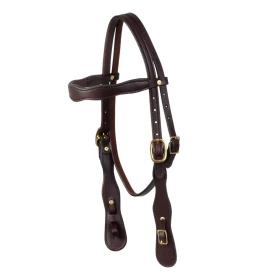 Testiera Cowboy in Pelle Oliata - Platinum Pro - Unica Testa di Moro