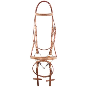 Testiera inglese Deco in cuoio - Equestro