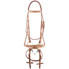 Testiera inglese Deco in cuoio - Equestro