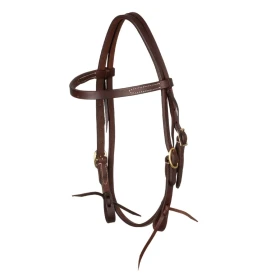 Testiera western Double Buckle - Platinum Pro - Unica Olio Scuro