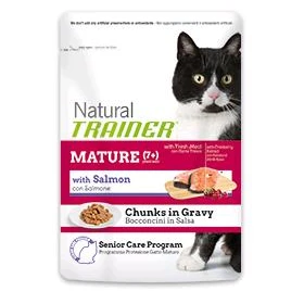 Trainer Natural Mature Salmone Umido Gatto Anziano 12x85g