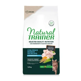 Trainer Natural Quality Cat Healthy Grain Ster Pesce Bianco 1,25 kg