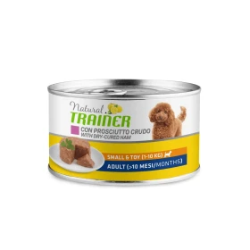 Trainer Natural Small & Toy umido al Prosciutto Crudo - scatoletta 150 gr