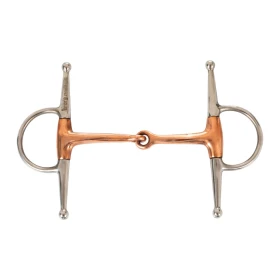 Umbria Equitazione - Filetto aste pieno con imboccatura in rame 18 mm