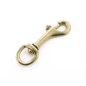 Umbria Equitazione Moschettone lunghina tondo 1/2" in ottone