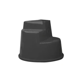 Umbria Equitazione - Scalino 3 gradini in plastica - Nero