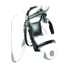 Umbria Equitazione Testiera Carrozza Luxury in cuoio