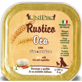 Unipro Rustico Oca, Riso e Verdure per Cani 32 x 100 g