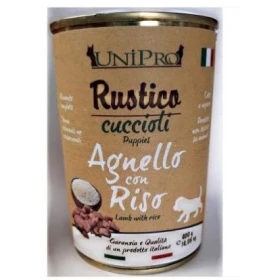 Unipro Rustico Puppy Agnello/Riso 400 g - Umido per Cuccioli